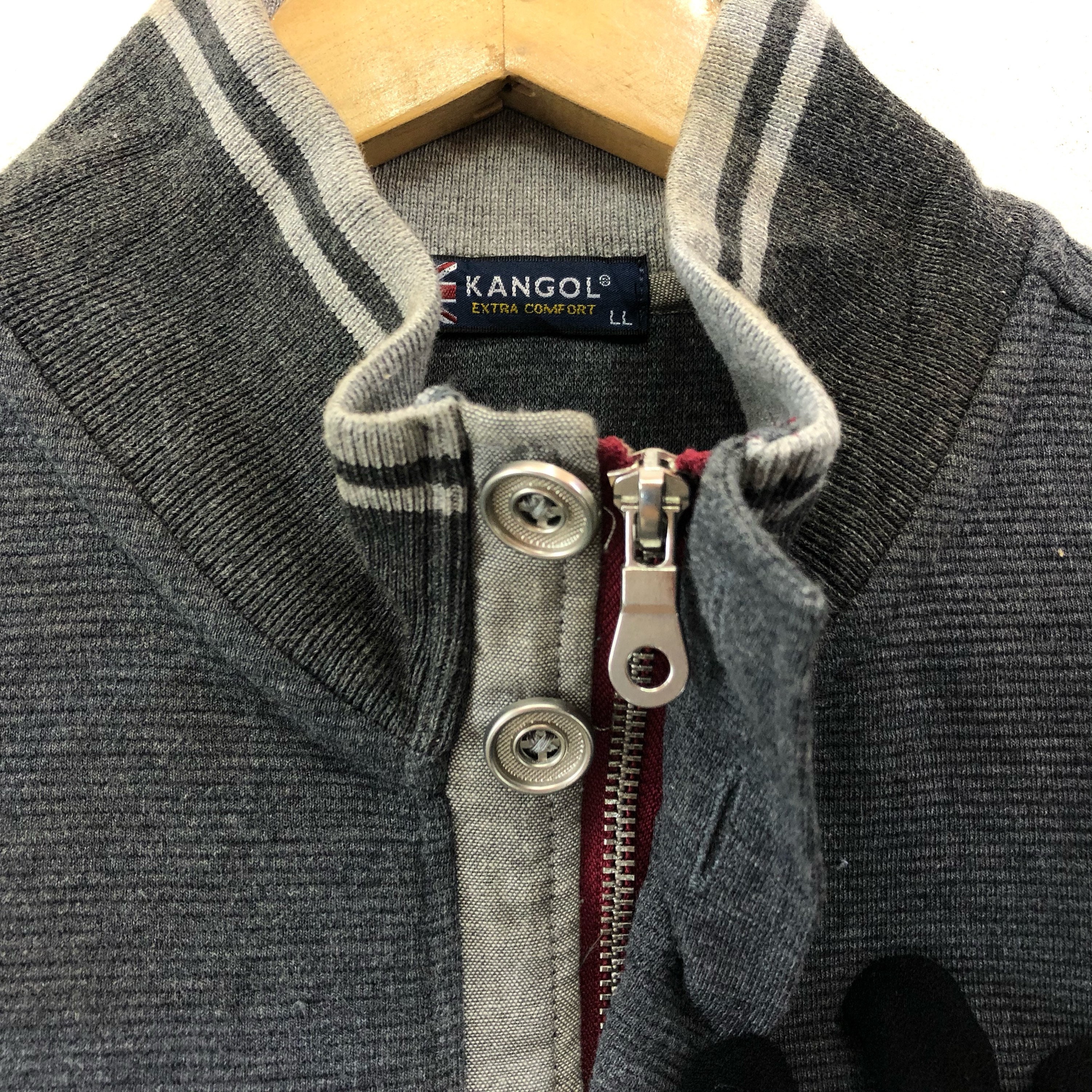 Rare Kangol Varsity Sweatshirt Plain 