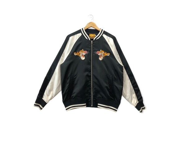 Source Japanese yokosuka autumn tiger bomber leather jacket on m.