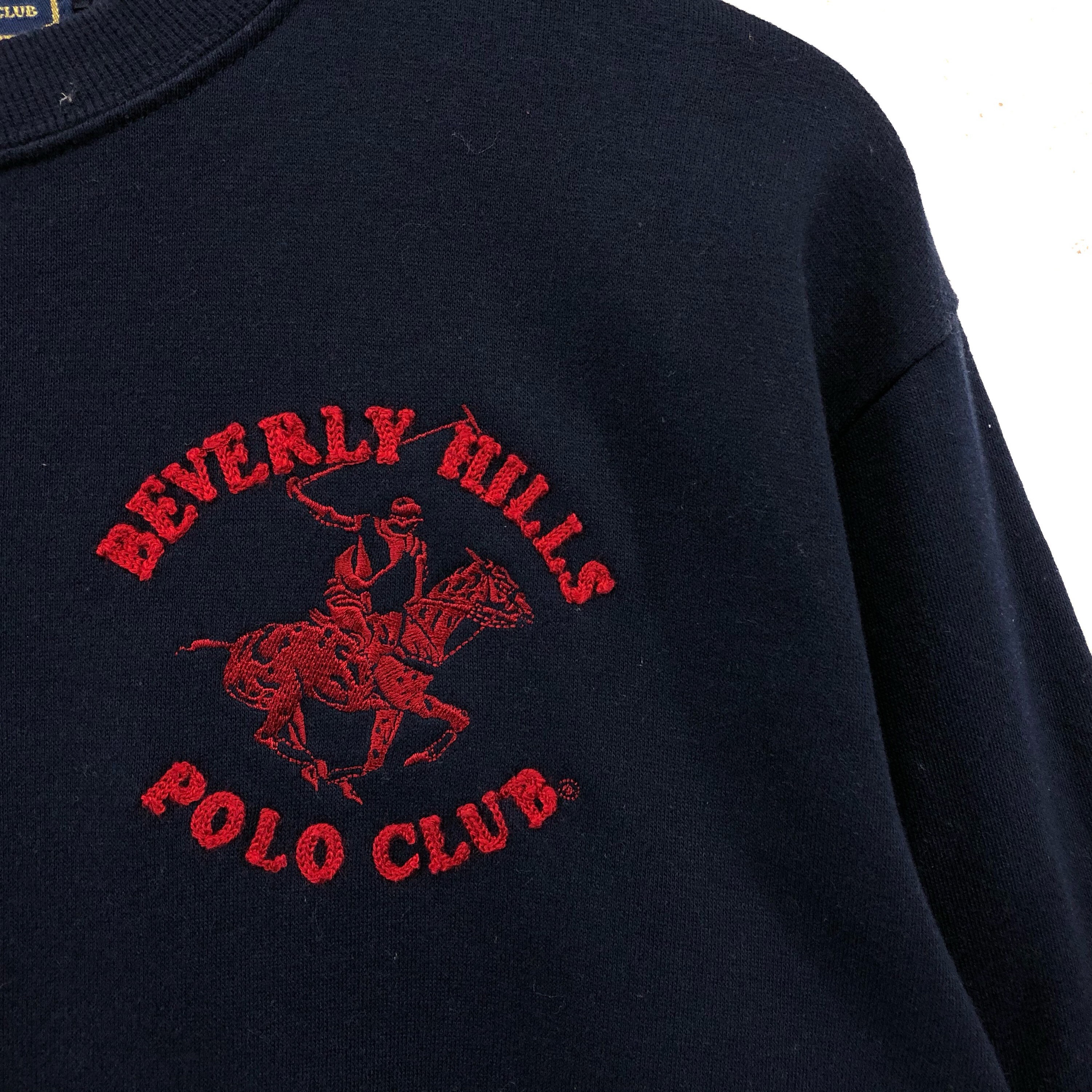 Rare Vintage Beverly Hills Polo Club Sweatshirt Pullover - Etsy