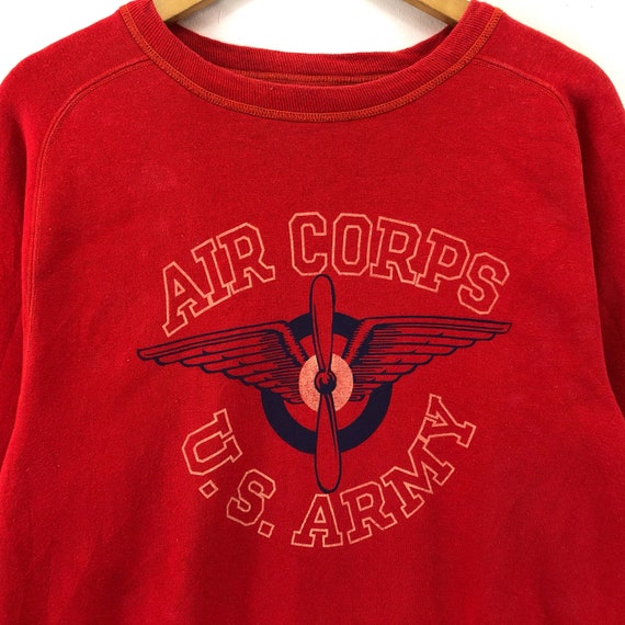 Rare!!! Vintage Air Force US Army Sweatshirt  Big… - image 2