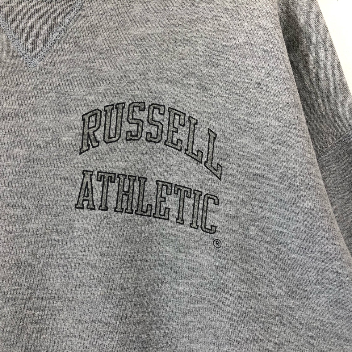 Rare Vintage Russel Athletic Sweatshirt Small Logo Spellout Etsy