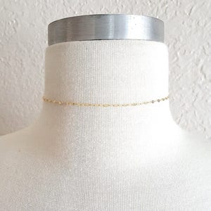 Delicate Lace Gold Chain Choker,Gold Choker,Layering Choker,Gold Layer Choker,Lace Chain Choker,Minimalist Chain Choker,Minimal Layering