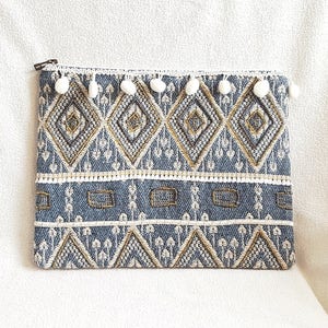 Beaded Tribal Clutch,Boho Beaded Clutch,Tribal Clutch,Ethnic Clutch,Minimalist Clutch,Minimalist Purse,Minimal Everyday Purse,Beaded Clutch