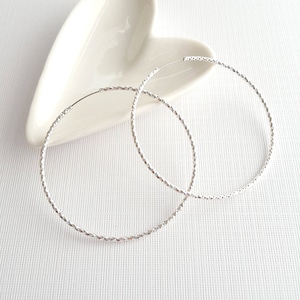 Minimalist Circle Hoop Earrings, Silver Hoop Earring, Hoop Earring,Statement Earrings, Minimal Hoop Earring,Texture Hoop,Simple Hoop Earring