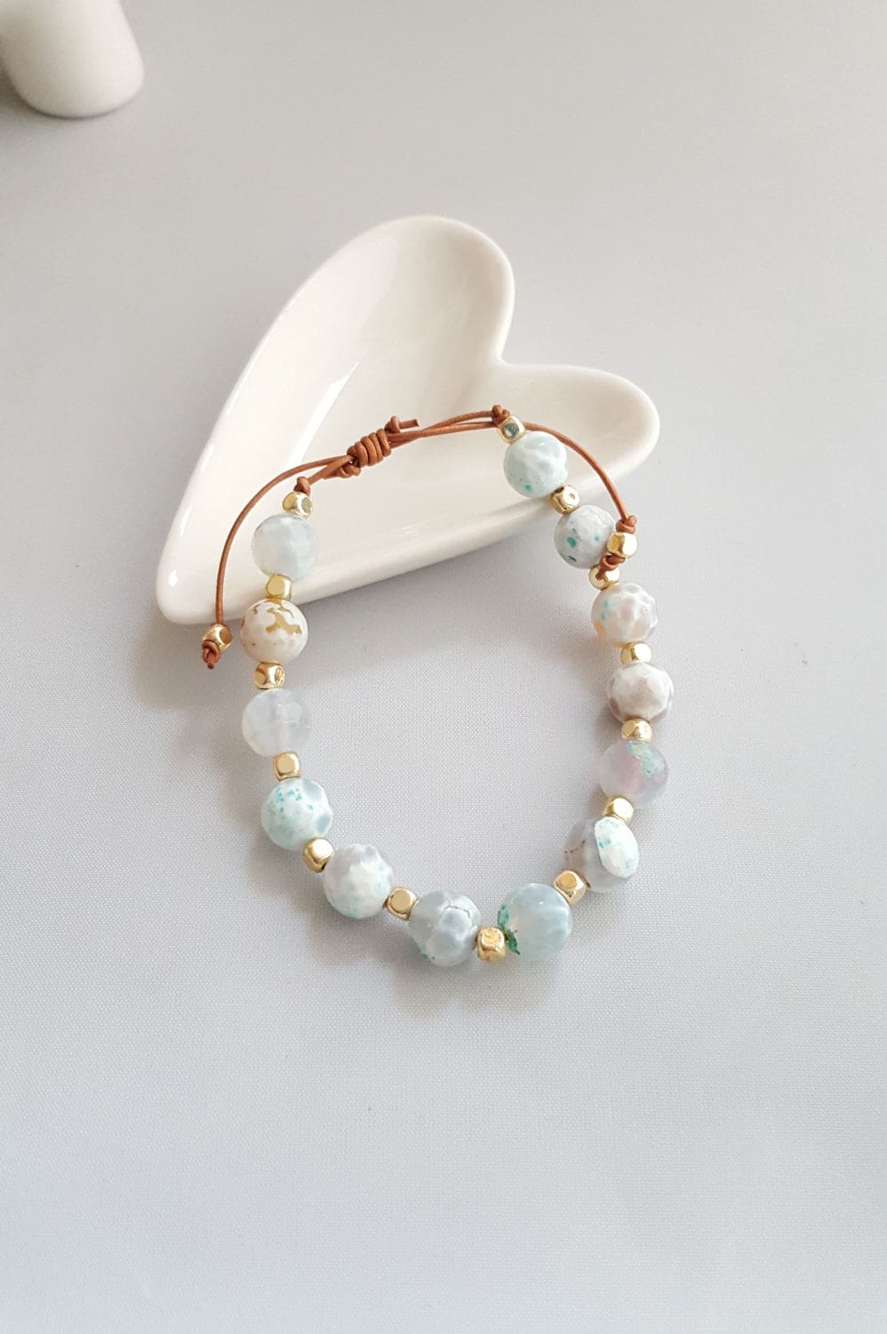 Marble Bead Bracelet,marble Bracelet,stone Bead Bracelet,jade Bead