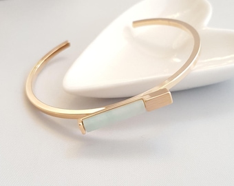 Mint Stone Gold Bracelet,Mint Stone Bracelet,Marble Bracelet,Mint Marble Bracelet,Geo Marble Bracelet,Mint Stone Bracelet,Minimal Bracelet