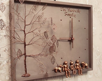 Copper 7th 22nd anniversary gift 7 22 year wife husband personalized wedding custom sculpture family tree women men her parents thank you