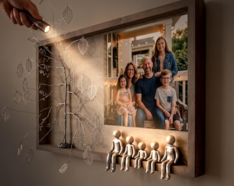 10 year anniversary gift for husband and wife, Tin anniversary gift for him and her, 10th anniversary Photo Frame present  for men and women