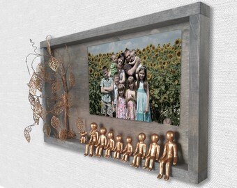 Árbol genealógico personalizado Regalo de octavo aniversario para ella Regalo de séptimo aniversario para él Regalo de octavo aniversario para él