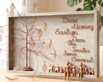 7th Anniversary gift for Her and Him, 7 year wedding anniversary gift for Wife and Husband,  Copper anniversary present for men and women