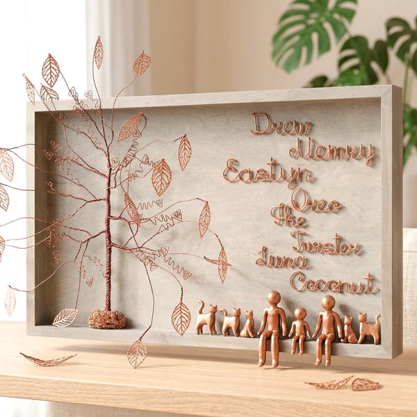 7th Anniversary gift for Her and Him, 7 year wedding anniversary gift for Wife and Husband,  Copper anniversary present for men and women
