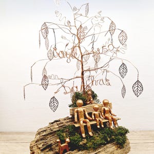 8th 19th 21st Bronze Brass Anniversary Personalized Family Tree Gift 8 19 21 Years Wedding wife husband marriage Men Women his her metal