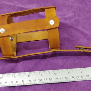 Genuine leather hand made water bottle holder