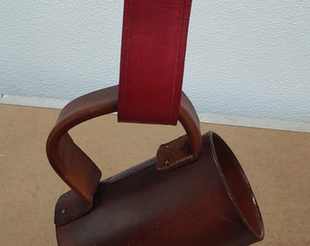 Genuine Leather mug hanger/tankard strap. Red leather