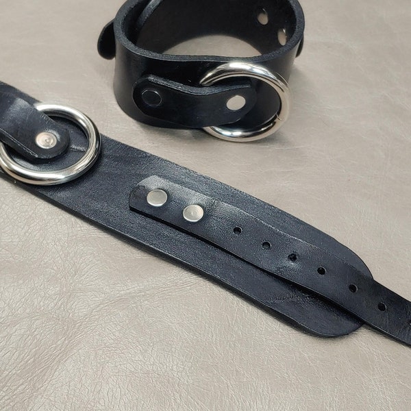 Genuine leather wrist cuffs