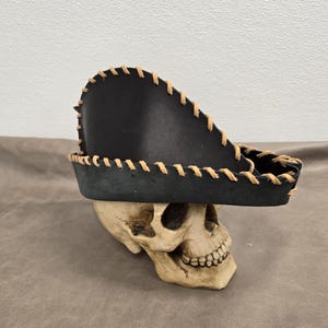 Genuine water Buffalo leather robin hood hat