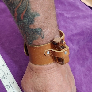 potion holder bracelet genuine leather