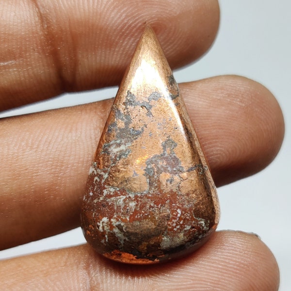 Fantastic 100%  Natural Copper Dolomite AAA+ Quality Gemstone Triangle Shape Cabochon  Making For Jewelry 81.90 ct 32x18xx7 mm GW-807