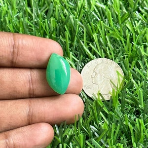 AAA+ Chrysophrase, Chrysophrase Gemstone, Loose Chrysophrase, Chrysophrase , Natural Gemstone, Cabochon, Gemstone {20x13x5}mm -12.5 Carats.