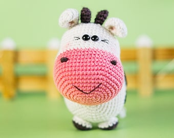 Daisy the Cow Crochet Pattern, Amigurumi Cow Pattern, Cow Pattern, Cow Crochet Pattern, Crochet Cow