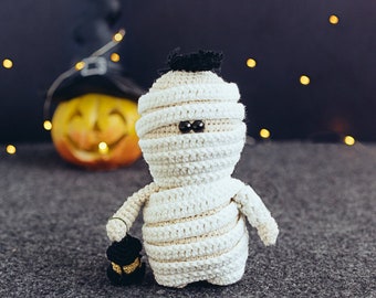 CROCHET PATTERN Little Mummy, Crochet Mummy, Amigurumi Mummy Pattern, Halloween Pattern, Halloween Crochet Pattern