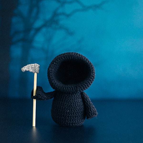 Grim Reaper Pattern, Crochet Death, Amigurumi Death, Halloween Pattern, Halloween Crochet Pattern, Crochet Grim Reaper Pattern
