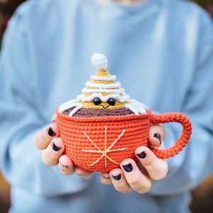 Hot Choco Mug Crochet Pattern, Amigurumi Gnome Pattern, Crochet Pattern, Christmas Mug