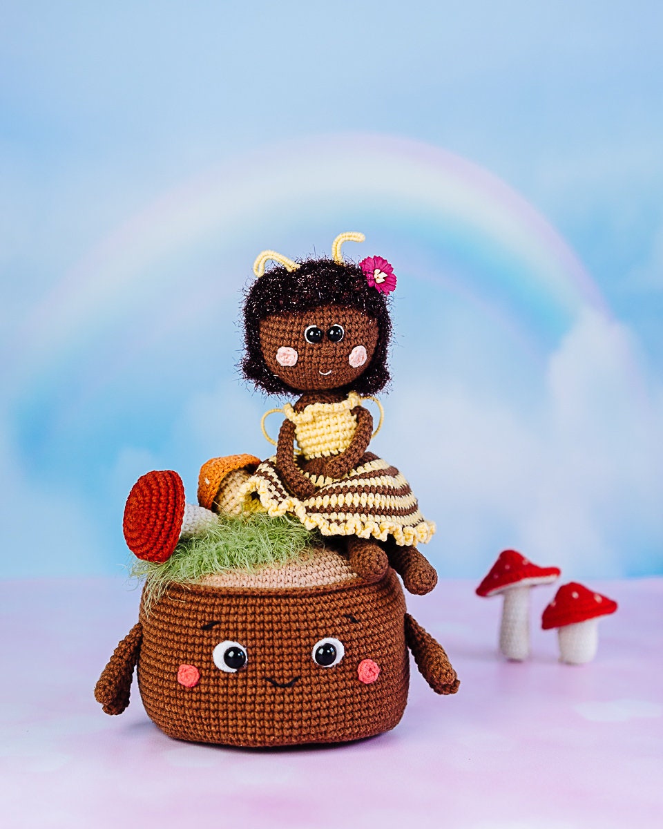 Lizzie the Busy Bee Bee Doll Pattern Bee Crochet Pattern Etsy