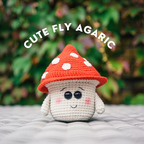 Crochet Mushroom Pattern, Amigurumi Mushroom Pattern, Crochet Fly Agaric, Fly Agaric Crochet Pattern