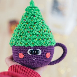 Christmas Tree Mug Crochet Pattern, Gnome Mug, Amigurumi Gnome Pattern, Crochet Pattern, Christmas Pattern