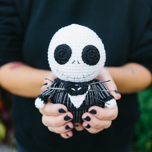 Jack Crochet Pattern, Crochet Jack Skellington, Amigurumi Skeleton, Halloween Pattern, Halloween Crochet Pattern, Crochet Skeleton Pattern