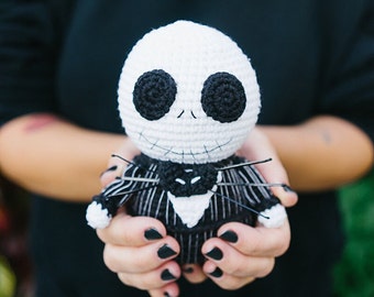 Jack Crochet Pattern, Crochet Jack Skellington, Amigurumi Skeleton, Halloween Pattern, Halloween Crochet Pattern, Crochet Skeleton Pattern