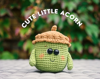 Crochet Acorn Pattern, Amigurumi Acorn Pattern, Acorn Crochet Pattern