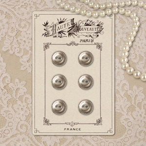 Digital printable  authentic vintage button card Haute Nouveauté.