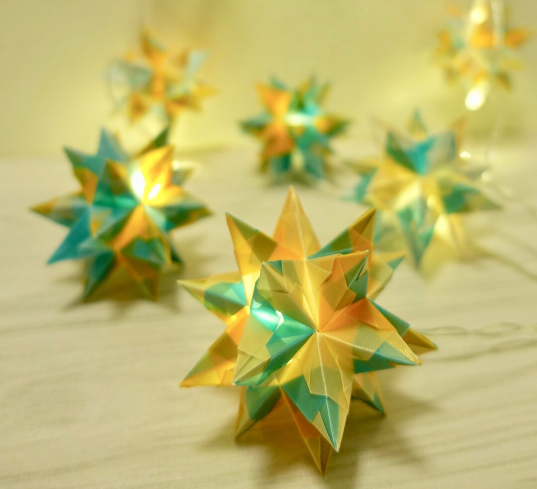 Christmas Light Paper Lanternlight Garlandmoravian Starfairy
