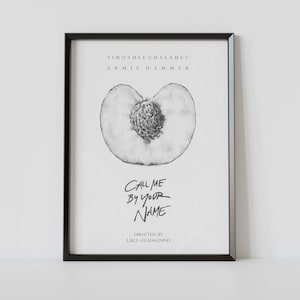Call Me By Your Name Print, Call Me By Your Name Poster, Call Me By Your Name Art, Call Me By Your Name Wall Art, CMBYN Poster, Peach Print