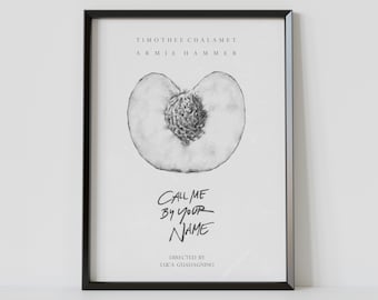 Call Me By Your Name Print, Call Me By Your Name Poster, Call Me By Your Name Art, Call Me By Your Name Wall Art, CMBYN Poster, Peach Print