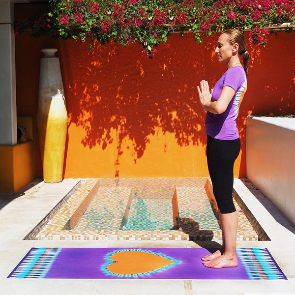 Live in Love Lavender & Orange Eco Yoga Mat