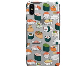 CLEAR iPhone 12 Pro Max iPhone 14 case Sushi iPhone 13 Pro case 14 Plus iPhone 12 Pro 12 iPhone 11 Pro iPhone X iPhone XR case 8 8+ Japanese