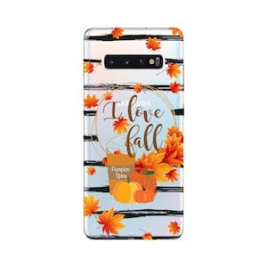 Autumn Fall phone case for Samsung phone. I love fall full of falling leaves, crisp fall air and warm cup of PSL
