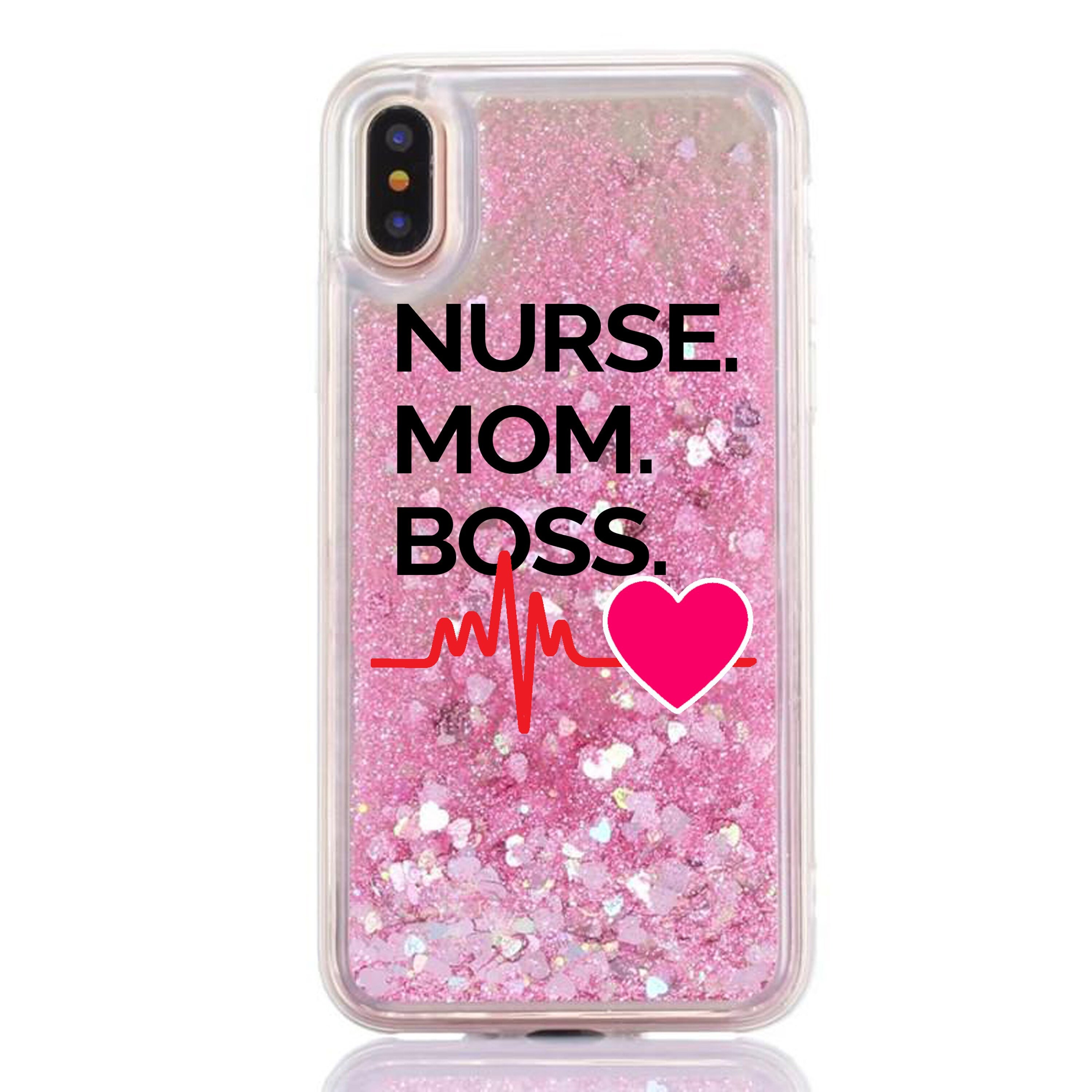 Nurse Mom Boss.Nurse Phone case.Nursing.iPhone XR.iPhone XS MAX iPhone 11 case.iPhone 12 case.iPhone 8 Plus iPhone 11 Pro Max iPhone Se 2020