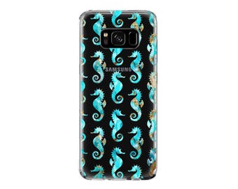 CLEAR Seahorse case for Samsung S23 S23 Plus S23 Ultra S22 S22+ S21 S21 Ultra S20 S20 Ultra S20+ Plus S10 S8 S10Plus S10e Note 20 Ultra