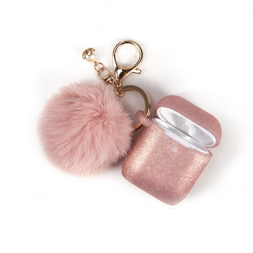 Airpod Case With Fur Ball Keychain for Airpod 1 Airpod 2 Cute Etsy