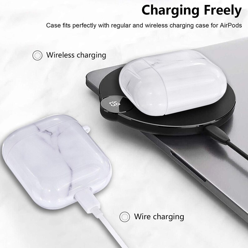 Custom Airpod Case With Keychain Airpod 1 Airpod 2 Charging Etsy