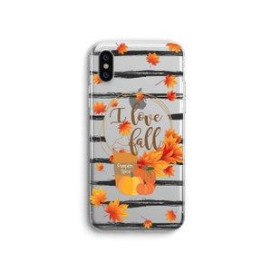 I love fall Clear iPhone 10 case