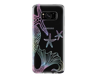 Mermaid Phone Case Ocean Beach for Samsung S23 Samsung S23+ S23 Ultra Samsung S22 Samsung S22+ S22 Ultra S21 S21+ S21 Ultra S10 Note 10+ S8