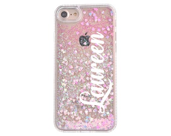 Quicksand Liquid Glitter iPhone 15 case iPhone 15 Pro case Personalized iPhone 15 Pro Max case iPhone 15 Plus iPhone 14 iPhone 13 12 11 8 SE