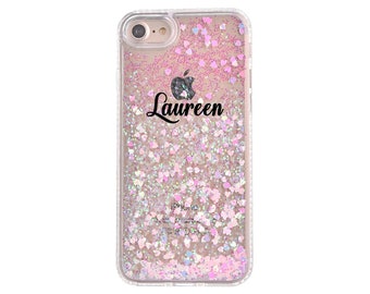 Personalized Glitter Phone case for iPhone 15 Pro iPhone 14 case Custom iPhone 14 Pro Max iPhone 13 iPhone 15 Plus iPhone 12 iPhone 11 8 SE