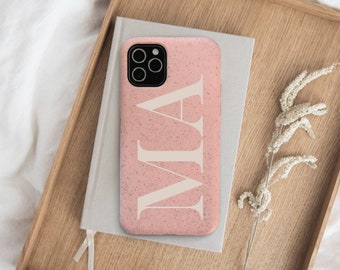 Pink iPhone case with Custom Initial for iPhone 15 iPhone 15 Pro iPhone 14 iPhone 13 iPhone 15 Pro Max iPhone 15 Plus Personalize 11 12 8 SE