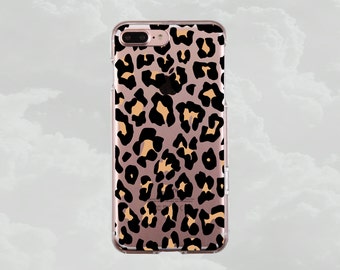 iPhone 12 case Leopard Cheetah iPhone 13 case iPhone 12 Pro iPhone 8 case 8+ iPhone XS 10 iPhone SE iPhone 11 11 Pro case Clear Animal Print